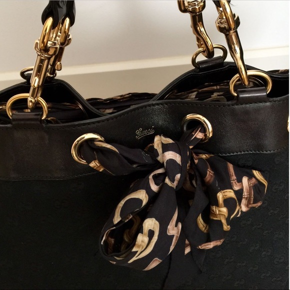 Gucci Positano Black GG Canvas Shoulder Bag - Picture 2 of 12